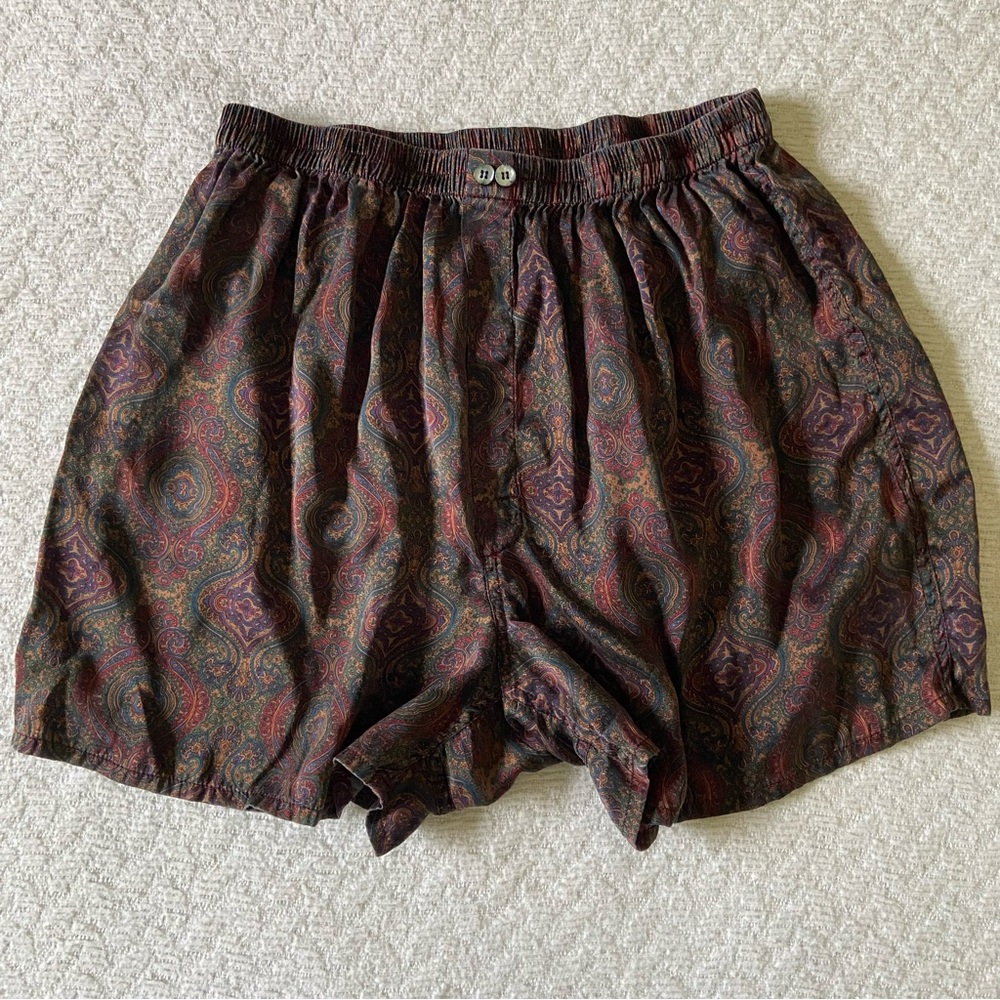 Vintage Victoria’s Secret Men’s Silk Paisley Boxers